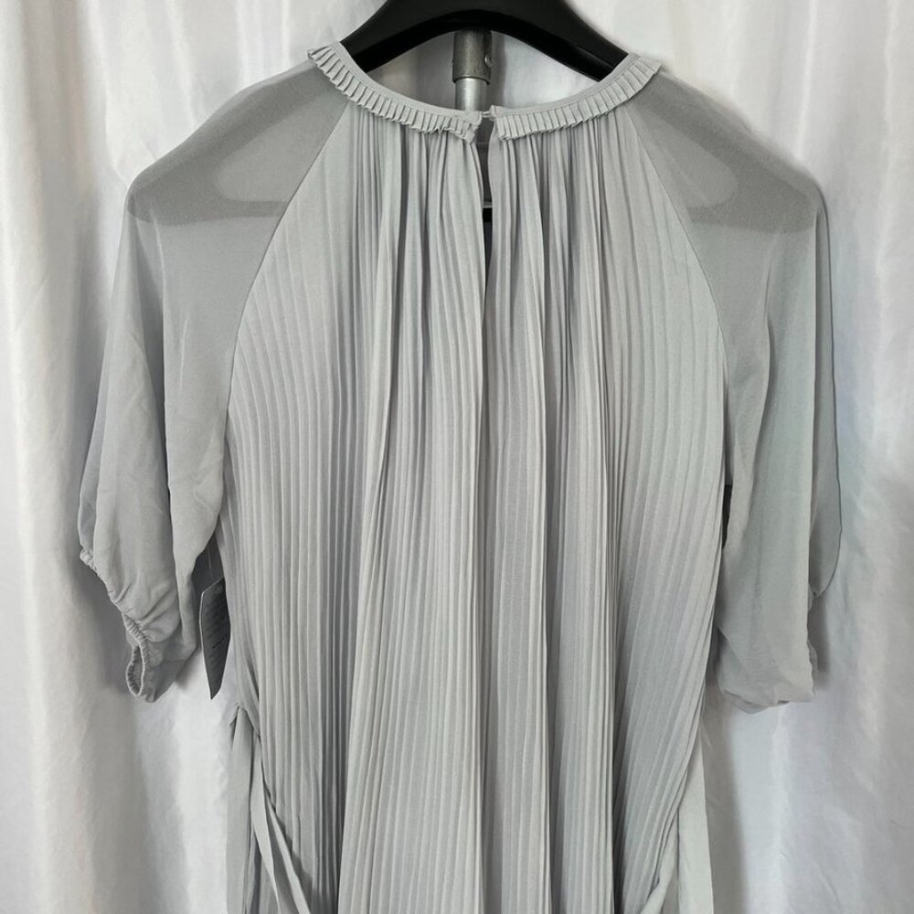 NEW Melloday Pleated Midi Dress Belted Light Blue XL - Picture 15 of 16